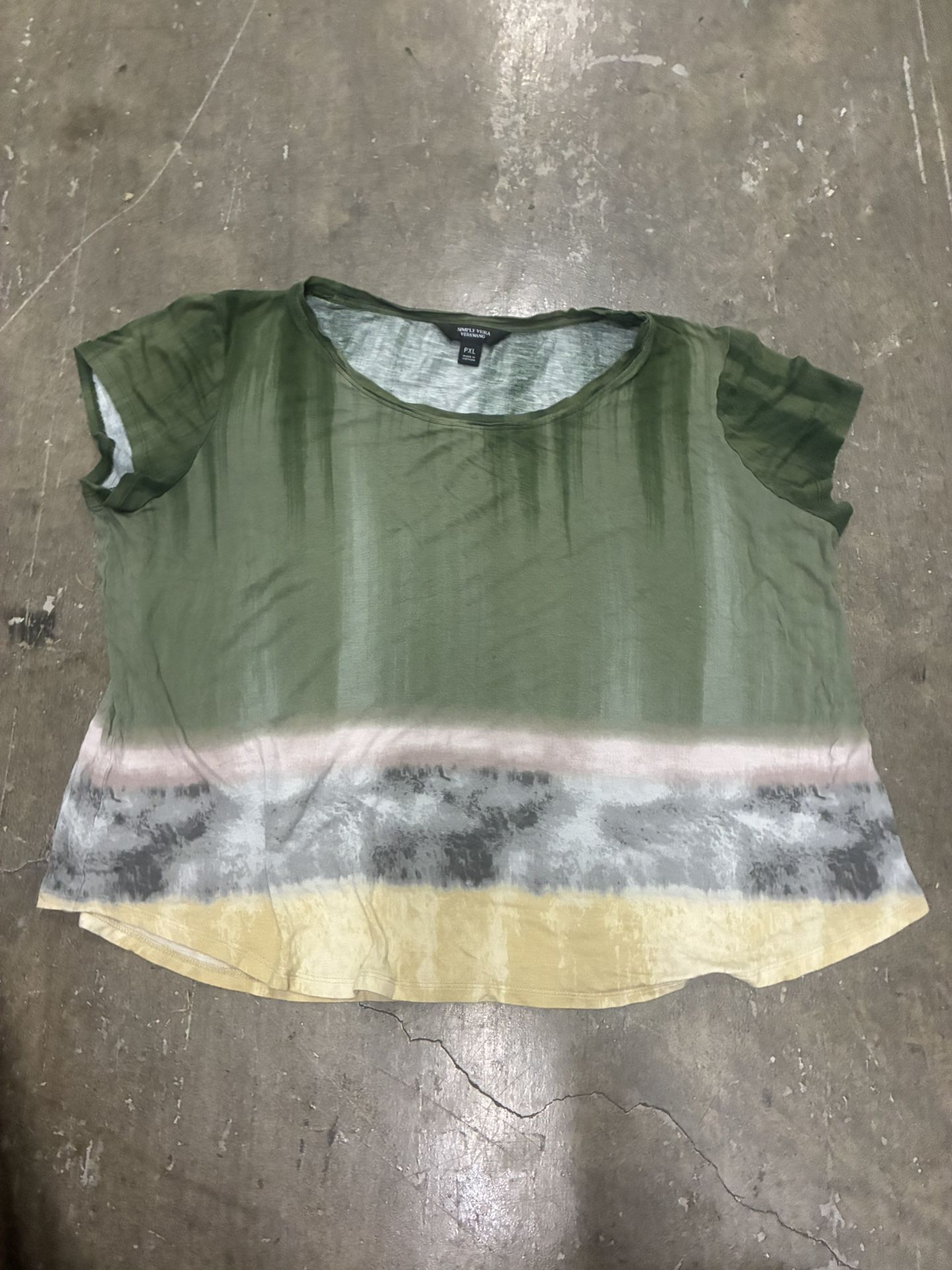 Vera Wang Ombré Top Stylish Blouse