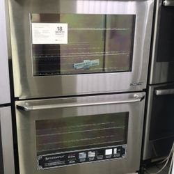 New Open Box Dacor 30”Wide Double Wall Electric Oven Stainless Steel 