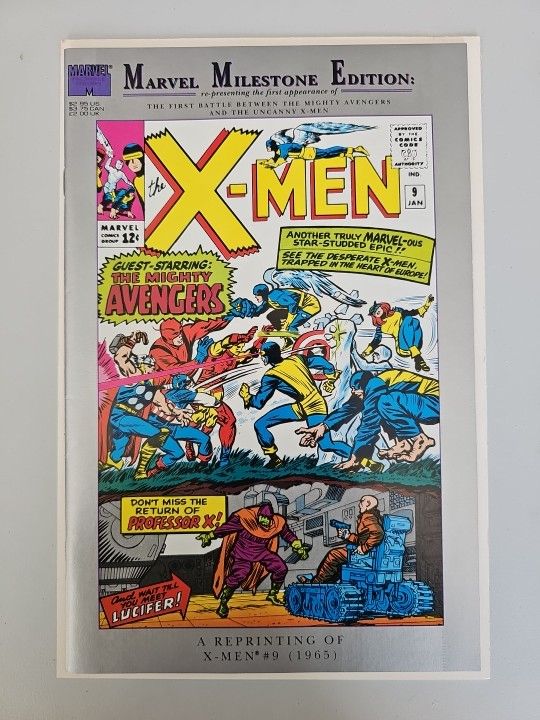 Marvel COMICS Marvel MILESTONE EDITION Reprint 1965 X-MEN Comic Book
