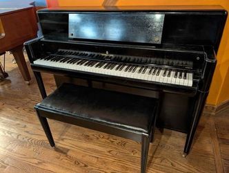 Steinway & Son’s Upright Piano | Art Deco Style | Brand New Key Tops