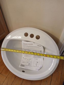 Porcelain oval sink (American standard)
