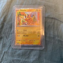 Pikachu Pokemon Card 