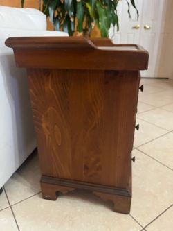 Wood storage cabinet