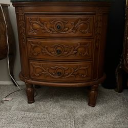 Antique Vintage Style Nightstand Side Table