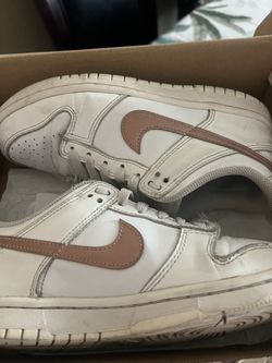 Nike dunk lows white/metalic