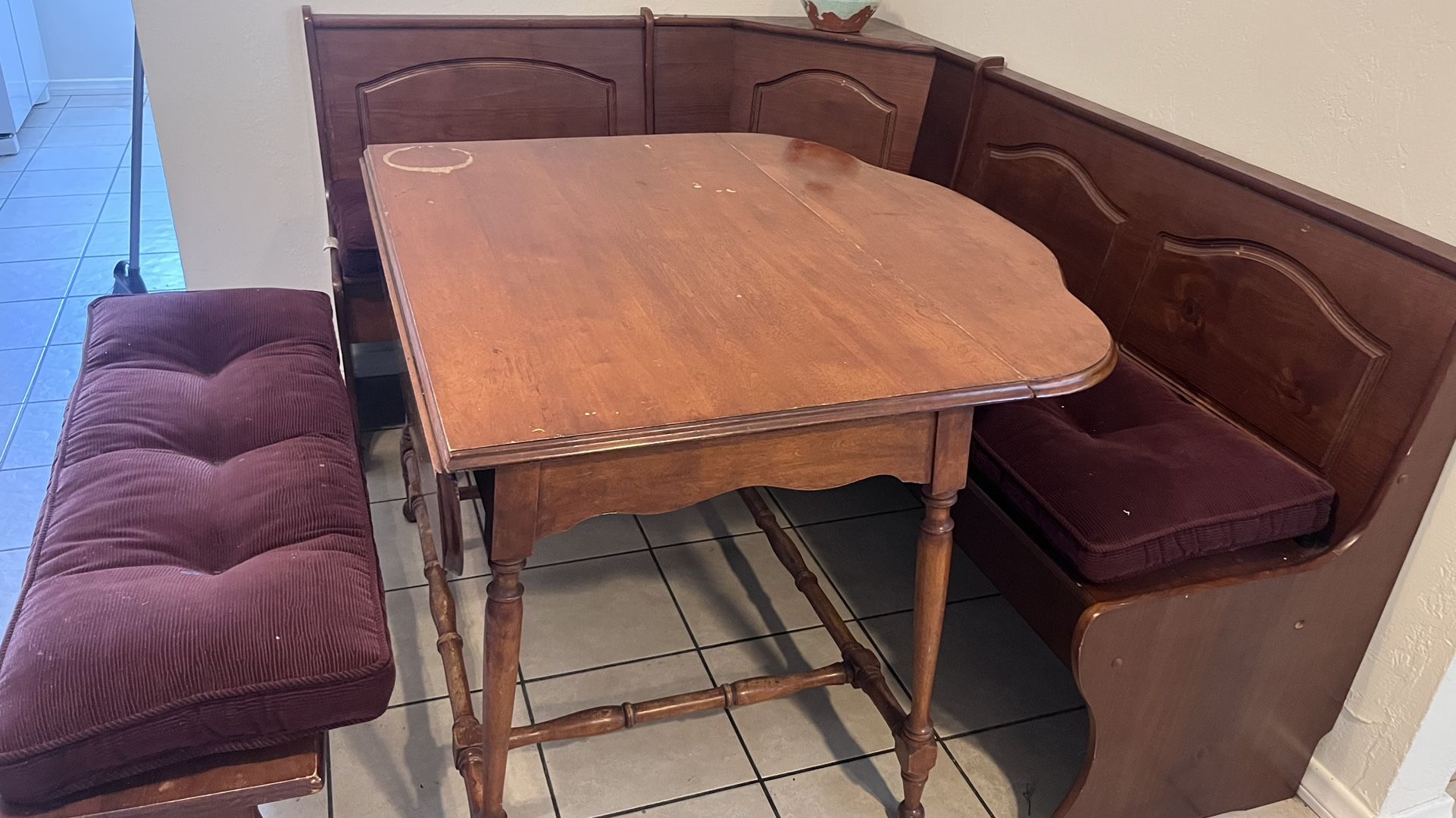 Kitchen Corner Nook Dining Table And Bench