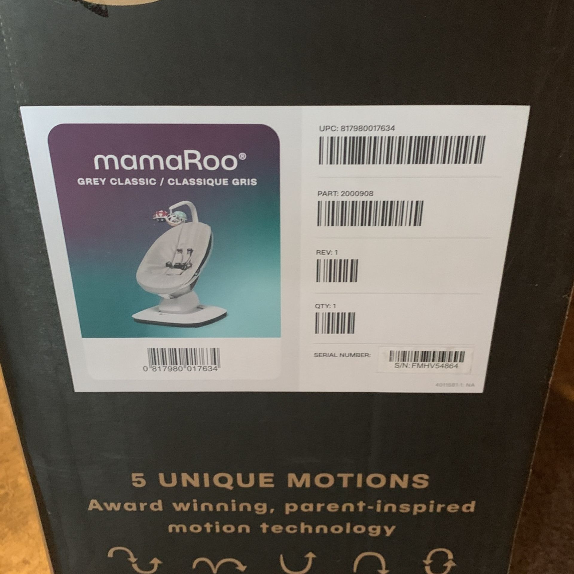 Mamaroo Baby Swing