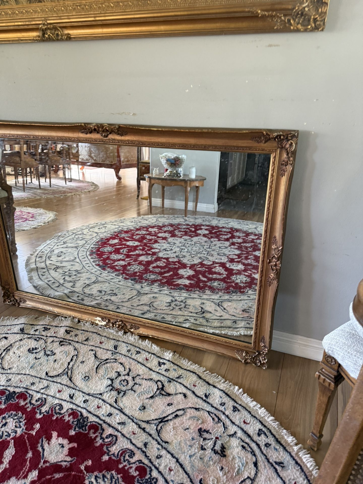 Antique Gold Big Mirror
