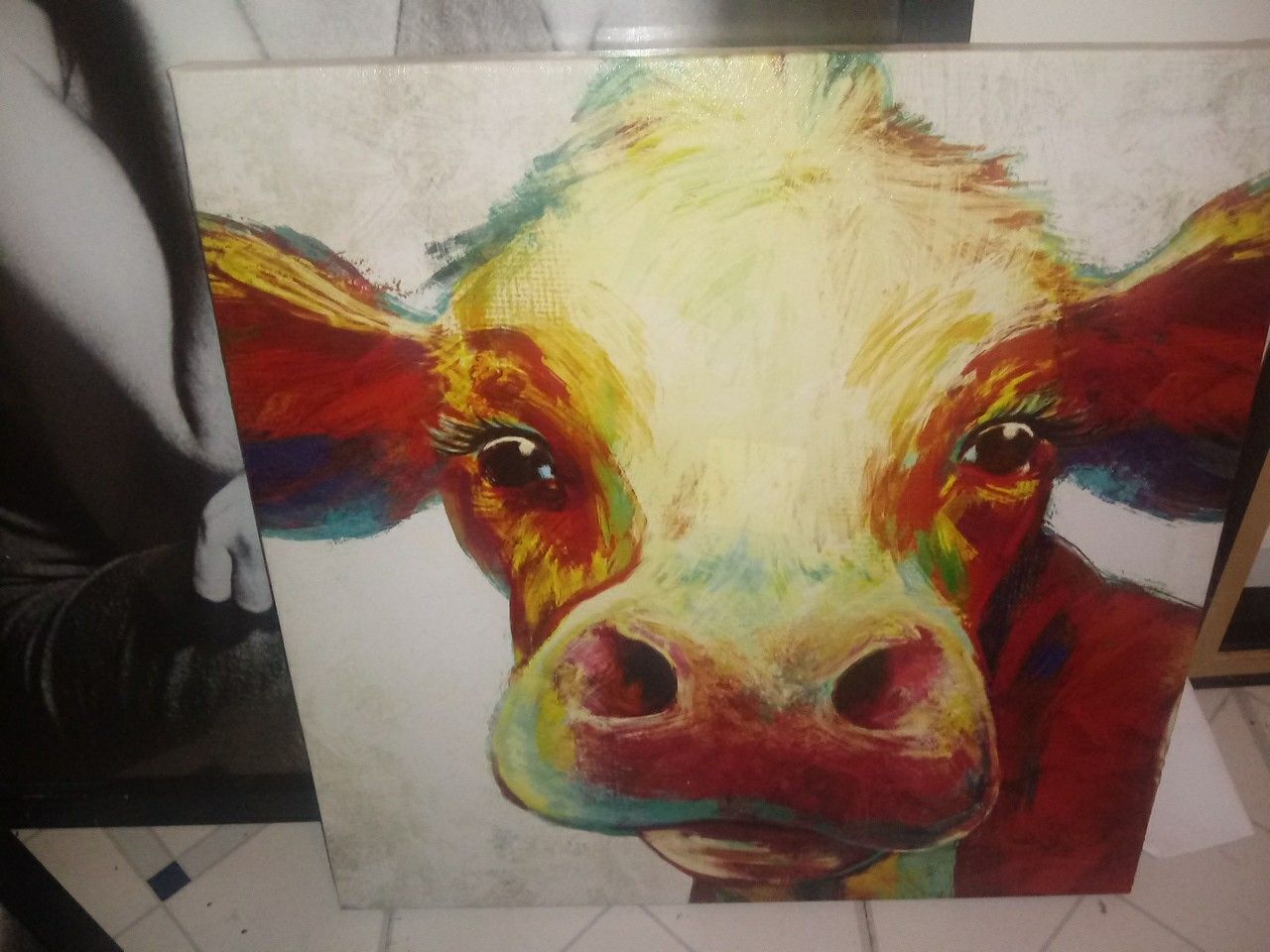 Cow canvas picture