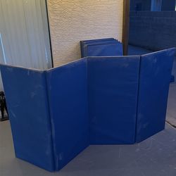 Giant blue foam mats