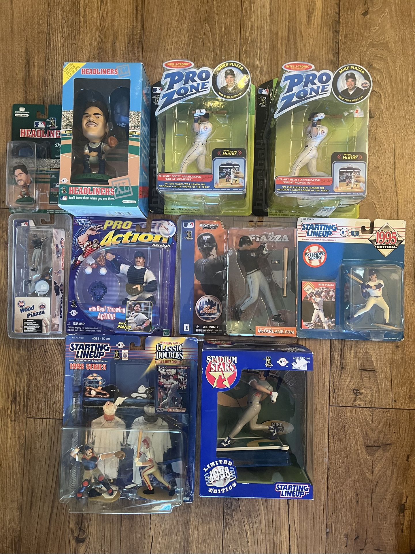 Bulk Lot of HOF Mike Piazza Vintage Baseball Figurine Collectibles