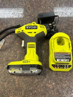 Ryobi tire inflator set