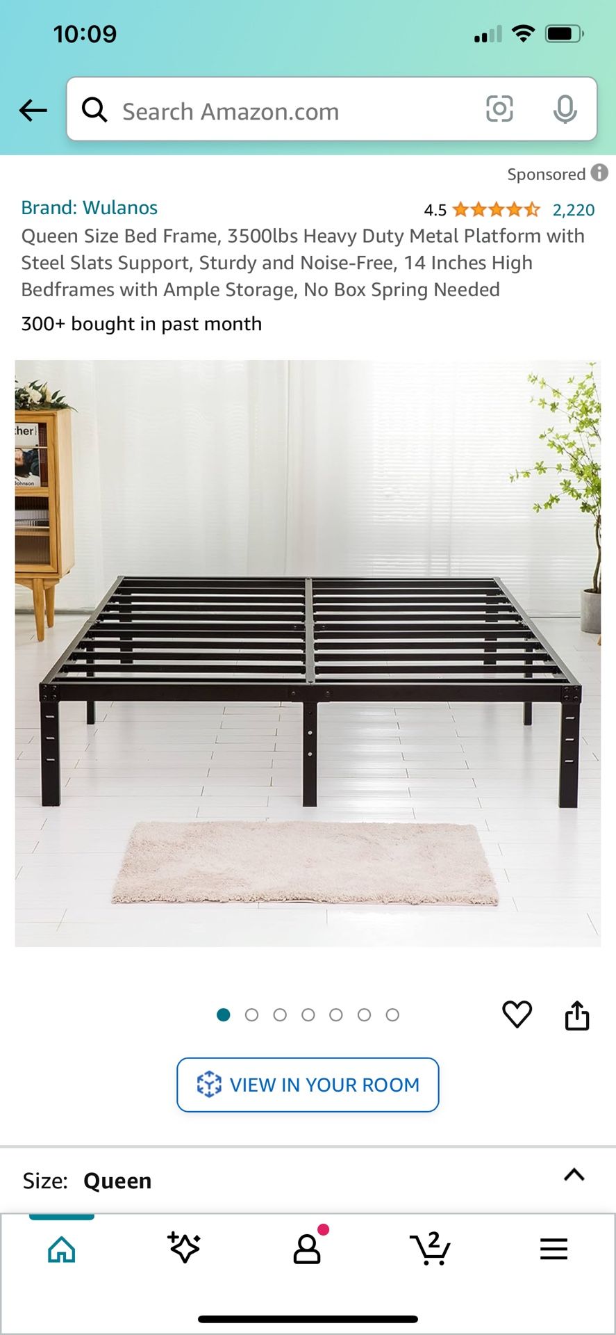 Black Queen Bed Frame