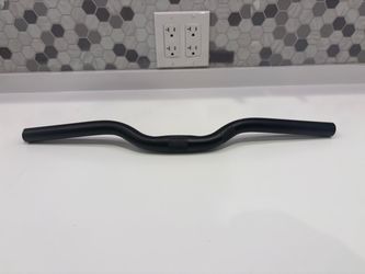 Matte Black Bike Riser Handlebars - 18.5 Width / 22.2mm Clamp (Fixie / Commuter)