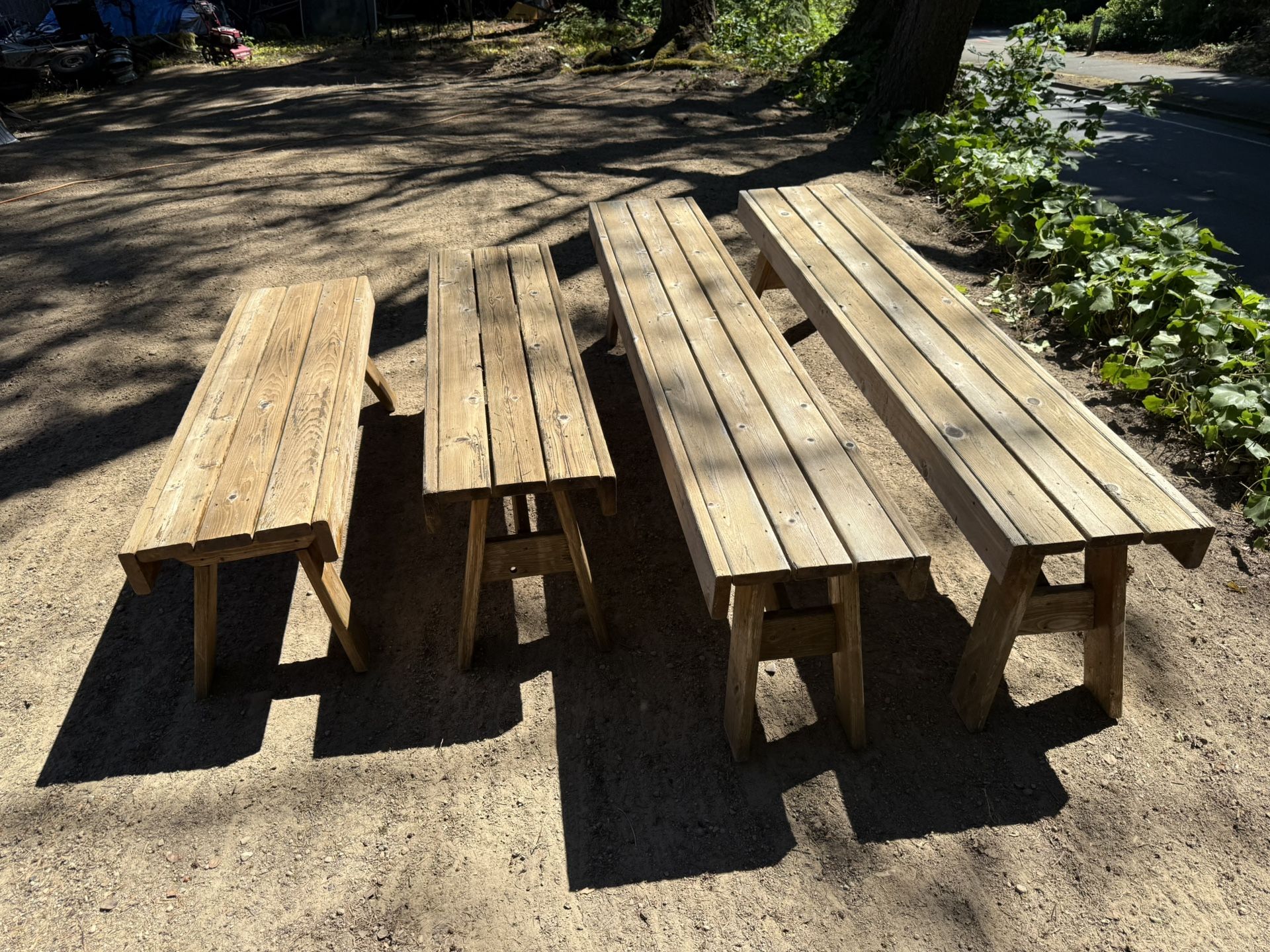 Outdoor Wooden Benches