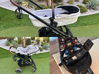 Maxi Cosi peri 180 rotating car seat + base + Tayla stroller