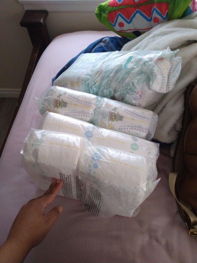 Diapers Size (Newborn,1,2)  $30 Dollars For Everything