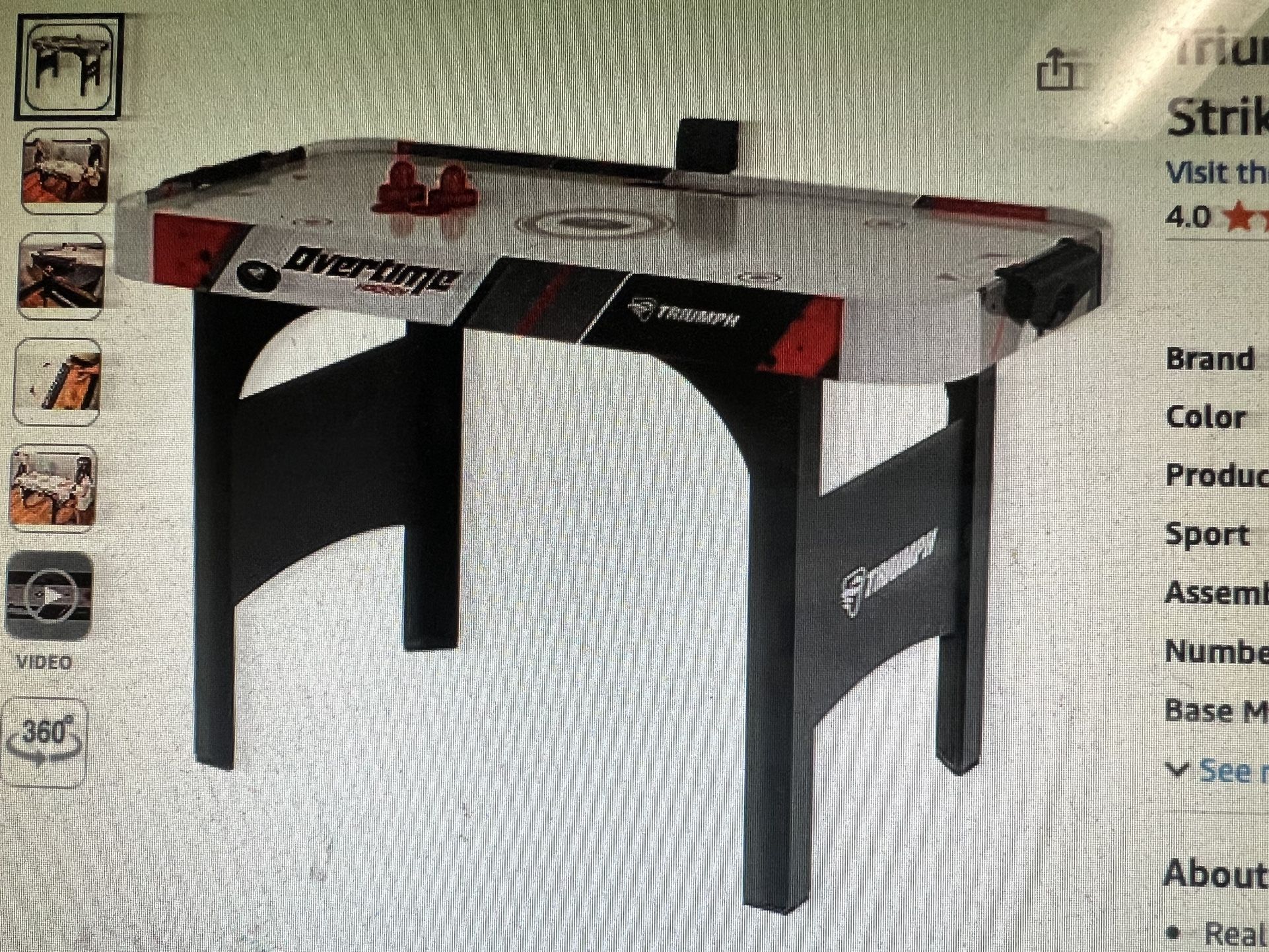 Triumph Sports 48 inch air hockey table new inbox
