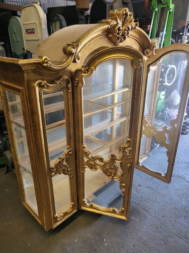 Gold Leaf Antique Table