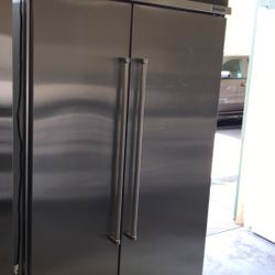 KITCHEN AID 48”WIDE BUILT IN SIDE BY SIDE REFRIGERATOR 