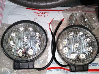 New Large Round LED Lights with Mounts