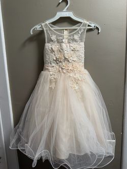 Champagne girls dress