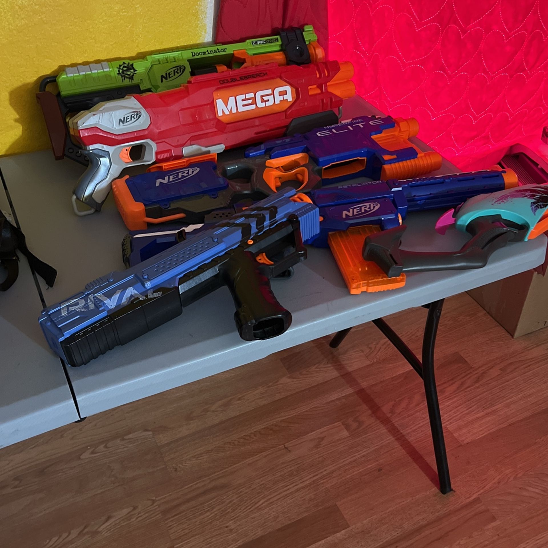6 Kids Nerf Guns $40.00 ,or $10.00 Each ,New