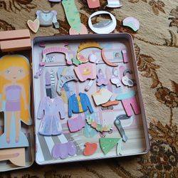 Wooden Dress Up Doll Playset