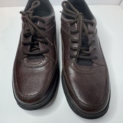 Rockport World Tour Classic Brown Leather Walking Shoes Size 7.5M 