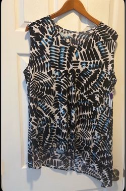 Brand New East 5th Sleeveless Printed Top Size XL - Simi Valley