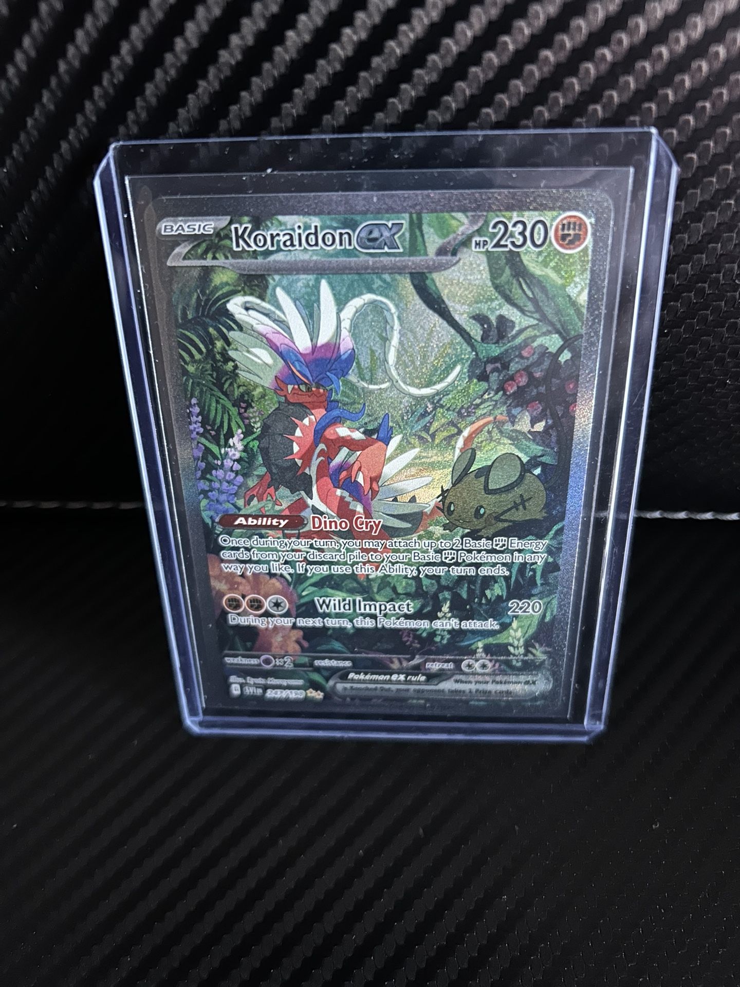 Pokémon TCG Koraidon EX Scarlet & Violet Base Set Holo Card 247/198 NM