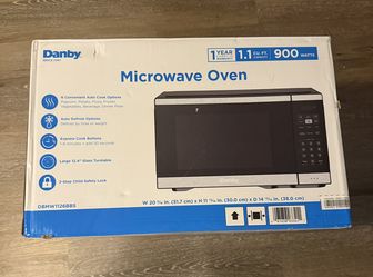 Danby 1.1 cu. ft. Countertop Microwave in Black and Stainless Steel