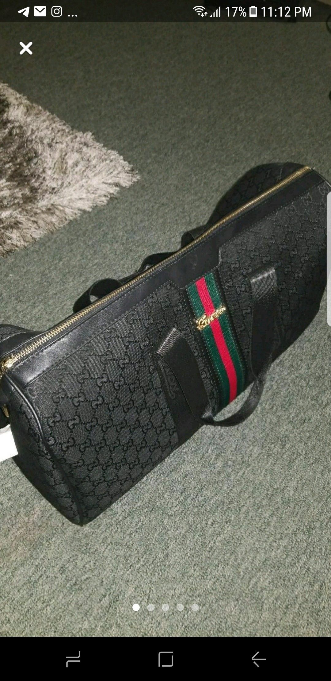 Gucci duffle bag