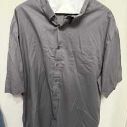 Croft & Borrow Men’s Gray Long Sleeve Button Up Size 2XL 