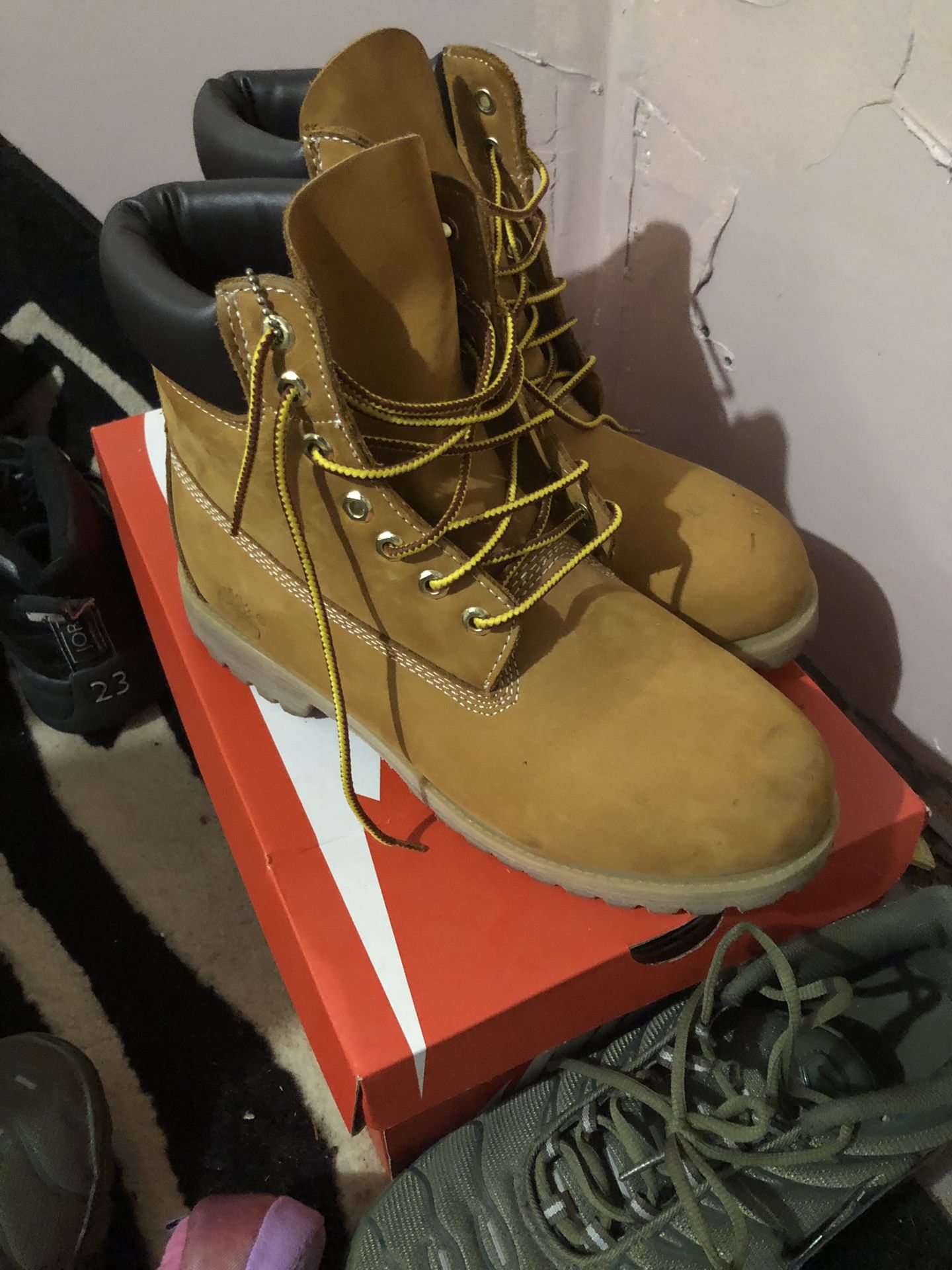 Timberlands work boots size 11