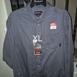 ARIAT FRC PLAID BUTTON UP SHIRT 