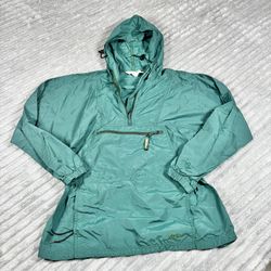 VTG LL BEAN USA DARK GREEN THINSULATE 1/4 ZIP PULLOVER