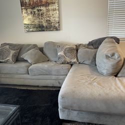 Gray Sectional Couch 