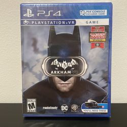Batman Arkham VR PS4 PlayStation 4 PSVR Resealed Mint DC Comics Sony 2016