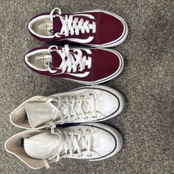 6.5 Vans And Converse Used ( No Box )