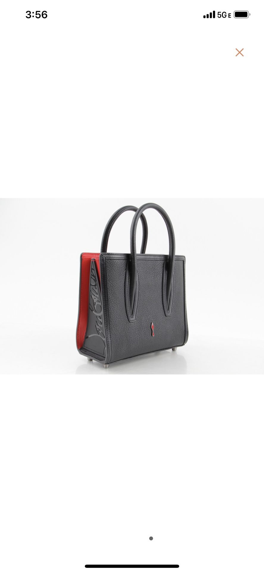 Christian Louboutin Paloma mini tote bag in Empire black calfskin