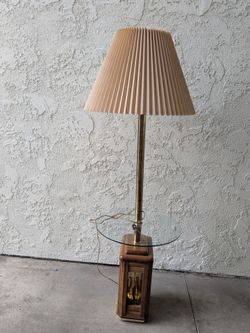 Vintage brass floor lamp