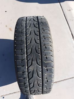 Firestone 225/60R16 Tire on Steel Rim – Good Tread Left!