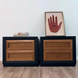 Beautiful Restored Nightstand Set By Thomasville  26”L x 16”W x 22.5”H
