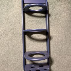 Home Interiors Wooden Wall Shelf – Vintage Blue Decorative Holder