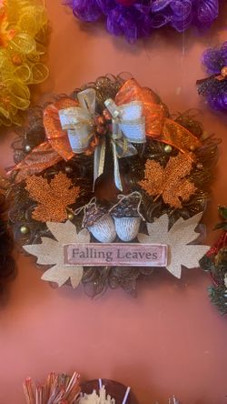 Falling leaves wreath