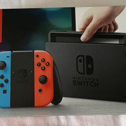 Nintendo Switch - Neon Blue + Neon Red Joy-Con