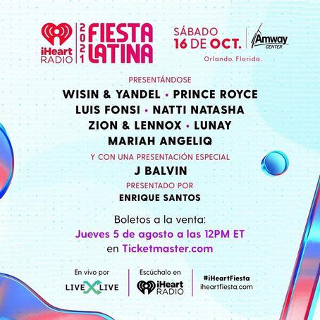 IHeart Radio Fiesta Latina 2021