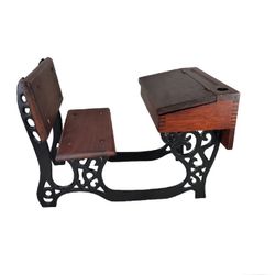 American Girl Doll Pleasant Company Samantha School Desk Cast Iron Wood Retired