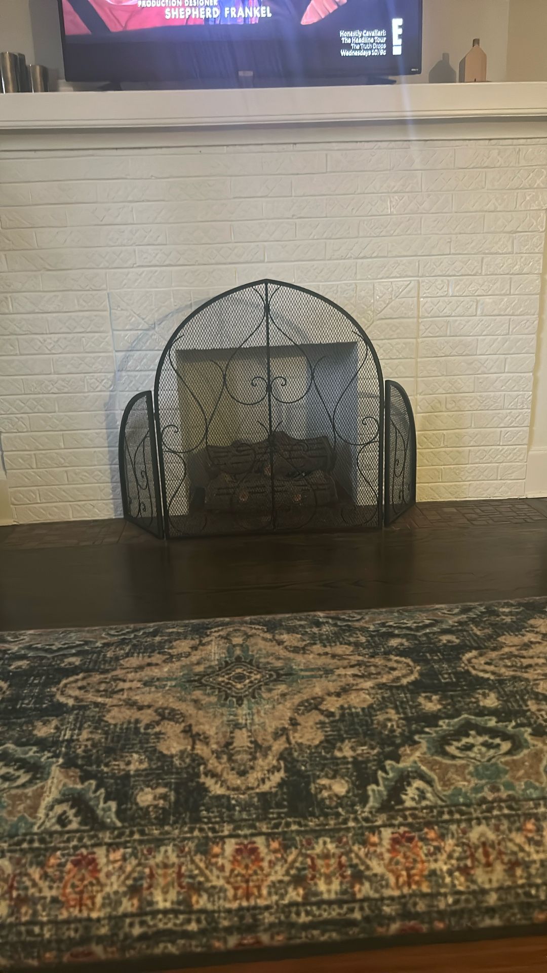 Fireplace screen